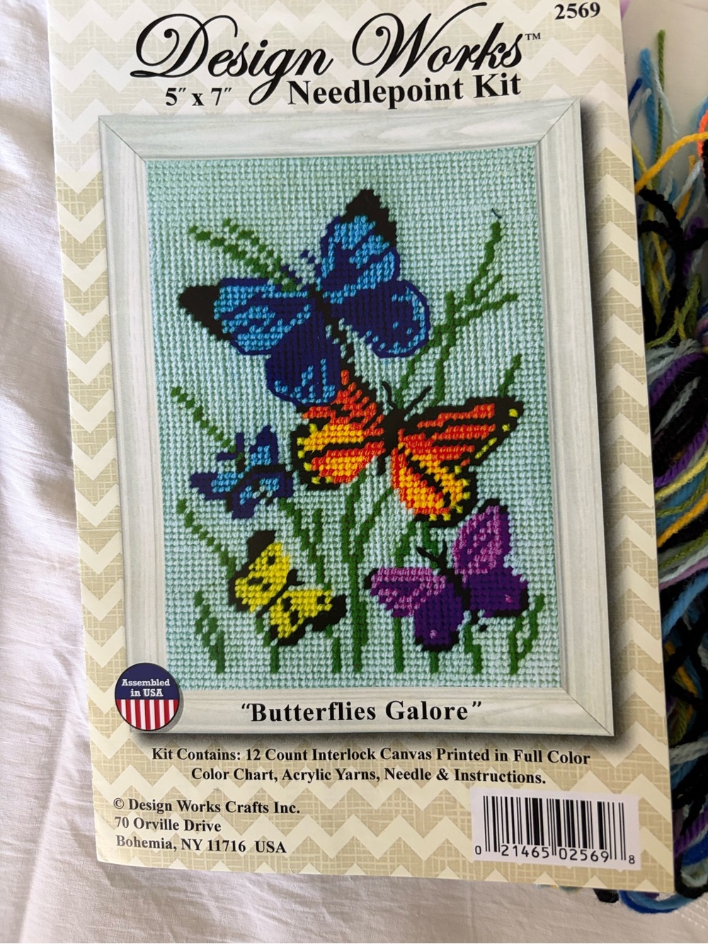 Needlepoint Kit  'Butterflies Galore”